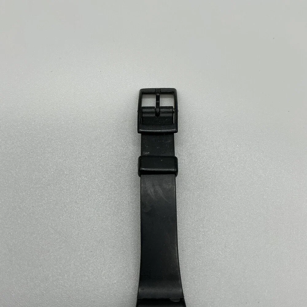Swatch Something New Womens Watch 25mm Black Rubber Swiss Made New Battery